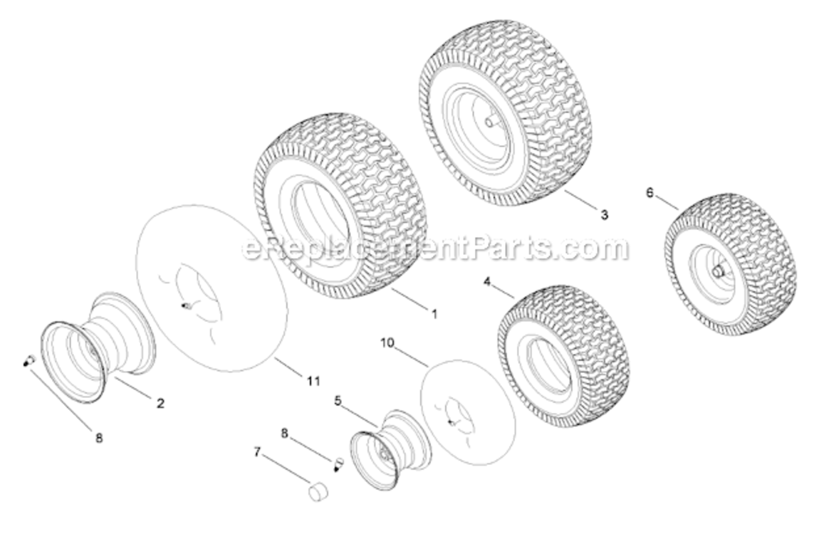 A Diagram and Parts List for 13AL60RG044  Toro Lawn Tractor