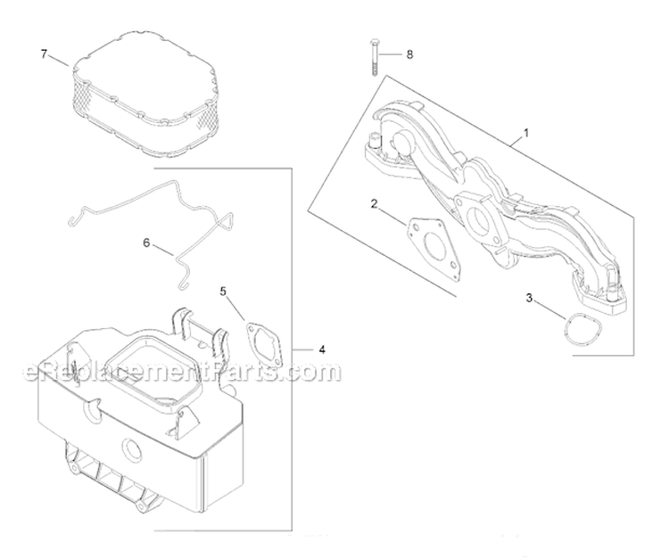 Air IntakeFiltration Assembly Kohler Sv720-0011 Diagram and Parts List for 13AP60RP744 2006 Toro Lawn Tractor