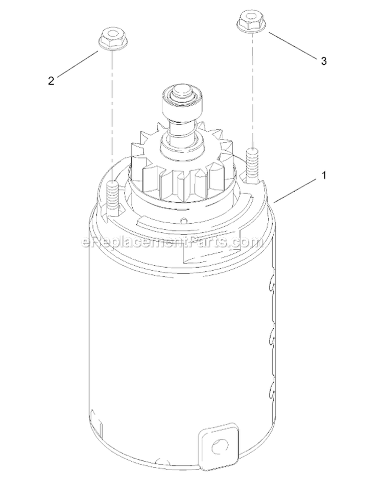 Starter Assembly Kohler Sv540-0019 Diagram and Parts List for 13AX60RG744  Toro Lawn Tractor