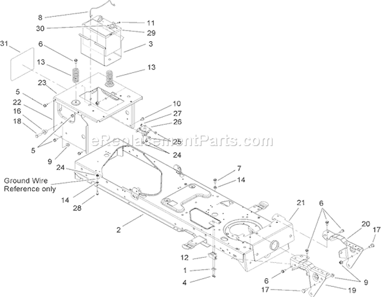 Pto Engage Assembly Diagram and Parts List for 13AX60RH744  Toro Lawn Tractor