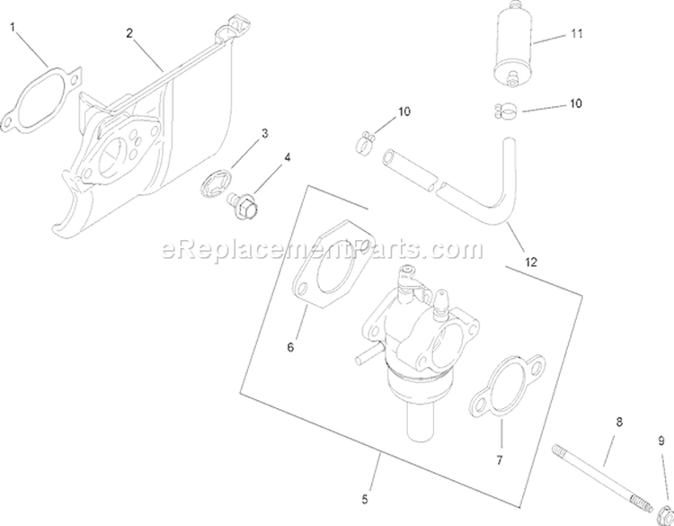 Single Pulley Spindle Assembly No 112-0311 Diagram and Parts List for 13AX60RH744  Toro Lawn Tractor