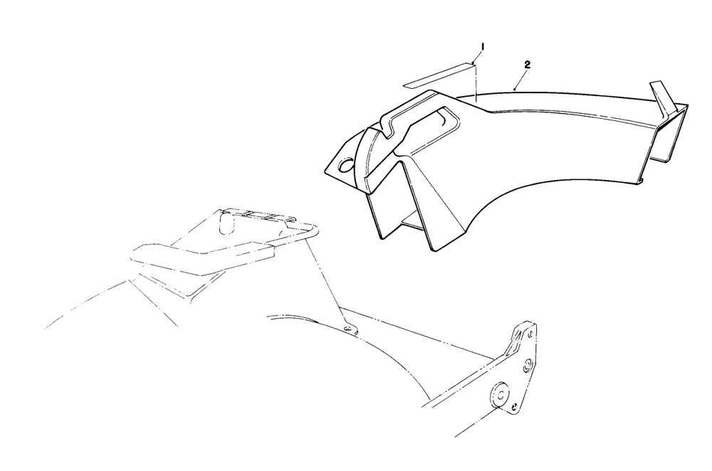 Side Discharge Chute Model No. 59168 (Optional) Diagram and Parts List for 20668 1000001 - 1999999 Toro Lawn Mower