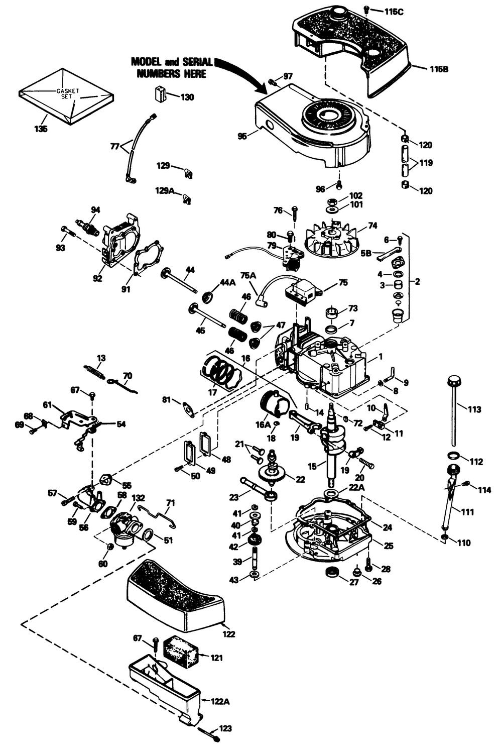 Engine Tecumseh Model No. Tnt 100-10104f Diagram and Parts List for 16793 9000001 - 9999999 Toro Lawn Mower