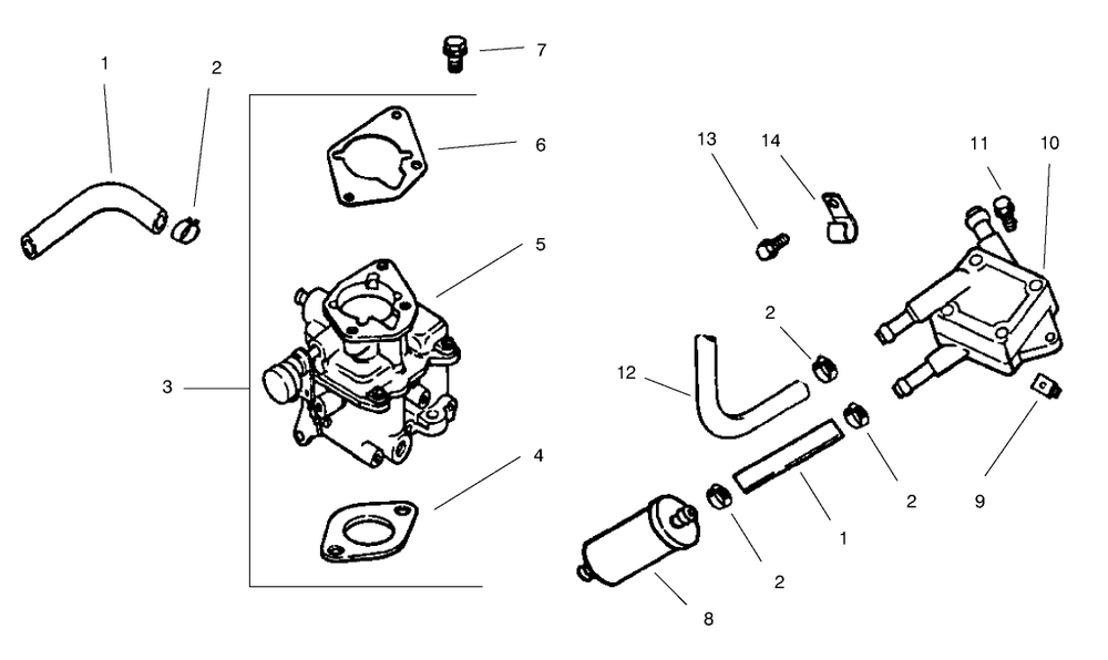 Group 8-Fuel System Diagram and Parts List for 22305 991008 - 999999 Toro Lawn Tractor Accessories