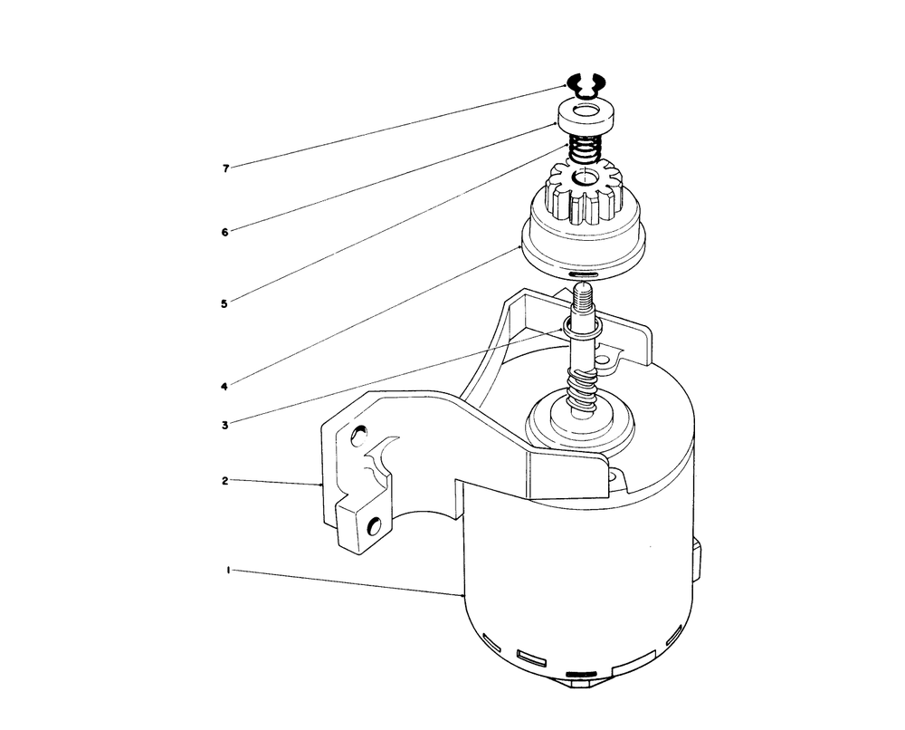 Starter Assembly Diagram and Parts List for 20677 0002102 - 0999999 Toro Lawn Mower