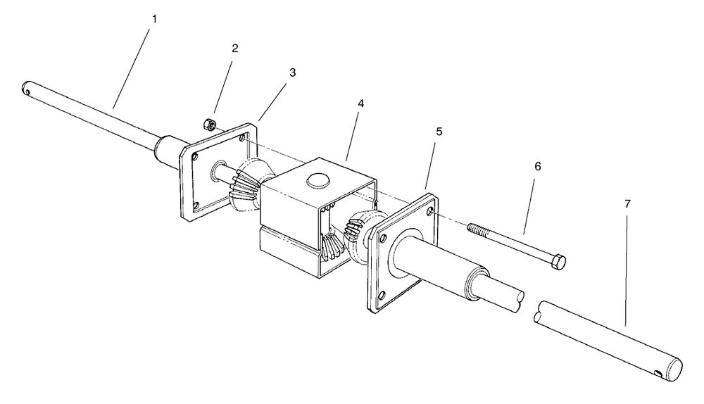 Differential Assembly Diagram and Parts List for 70041 8900001 - 8999999 Toro Lawn Tractor