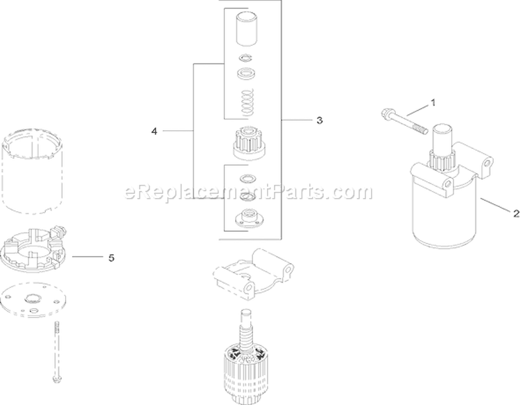 Starting System Assembly Diagram and Parts List for 14AQ81RP544 1A136H30000 - 2006 Toro Lawn Tractor