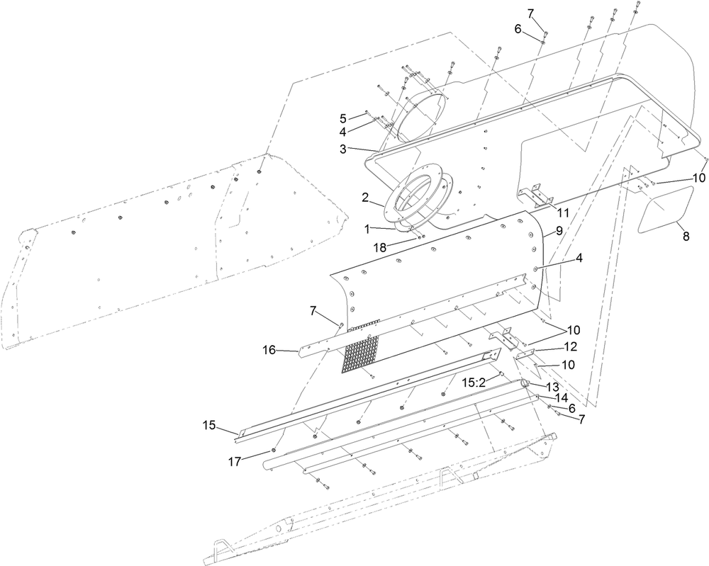 Hood Assembly Diagram and Parts List for 78556 411400000 - 999999999 Toro Lawn Tractor
