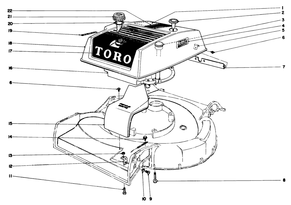Engine Assembly Model No. 18171 Diagram and Parts List for 18171 1000001 - 1999999 Toro Lawn Mower