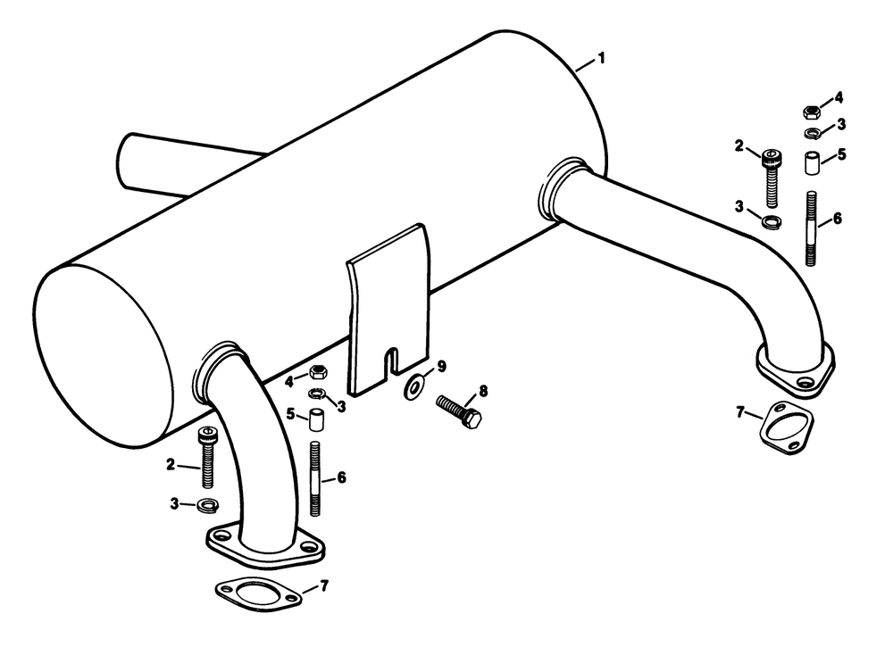 Exhaust-Engine Kohler Model No. Kt17qs Type No. 24324 (Continued) Diagram and Parts List for 30754 60001 - 69999 Toro Lawn Tractor