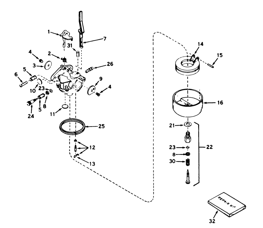 Carburetor No. 631920 (7 H.P. Snowthrower Model No. 38050) Diagram and Parts List for 38050 9000001 - 9999999 Toro Snow Blower