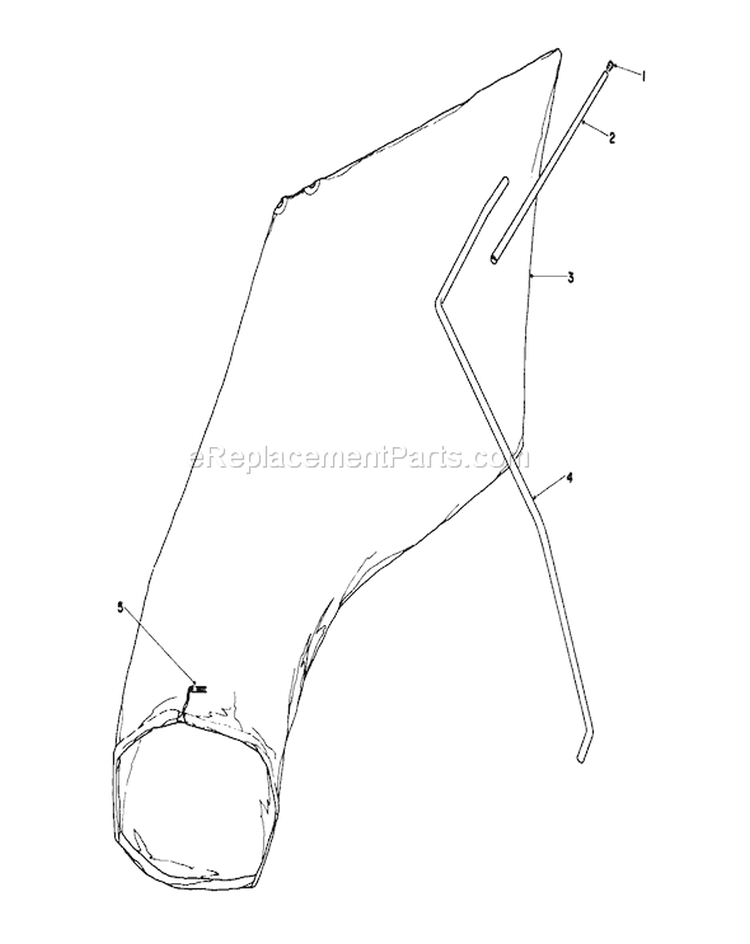 Giant Bagging Kit No. 29-9750 Diagram and Parts List for 16165C 5000001-5999999 - 1985 Toro Lawn Mower