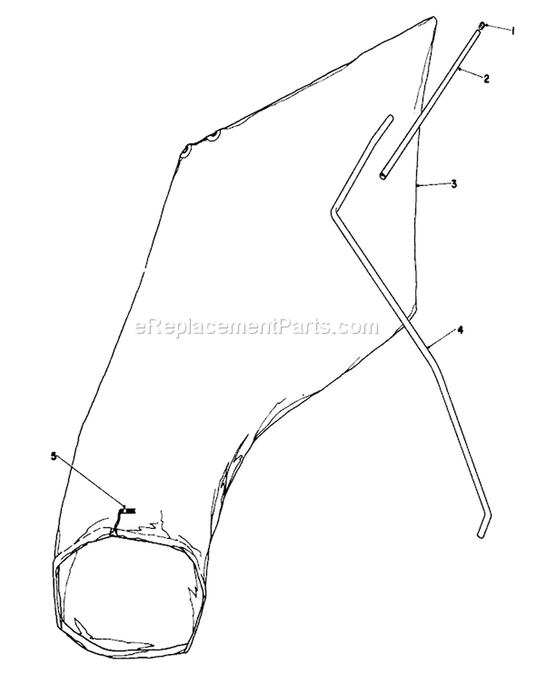 Giant Bagging Kit No. 29-9750 Diagram and Parts List for 16212C 8000001-8999999 - 1988 Toro Lawn Mower