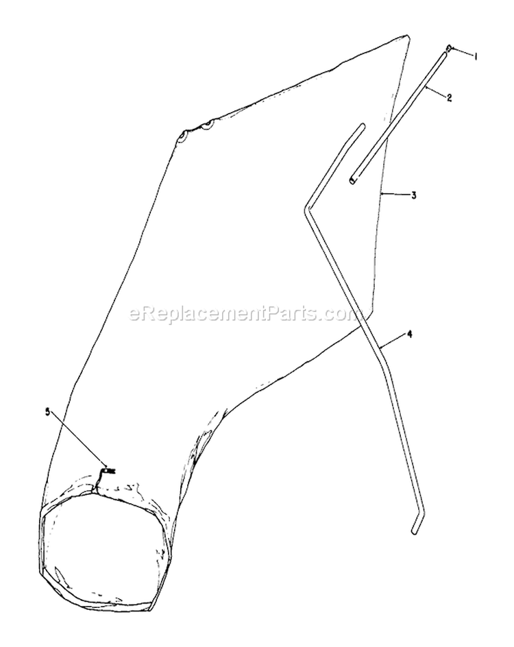 Giant Bagging Kit No. 29-9750 Diagram and Parts List for 16212 0000001-0999999 - 1990 Toro Lawn Mower