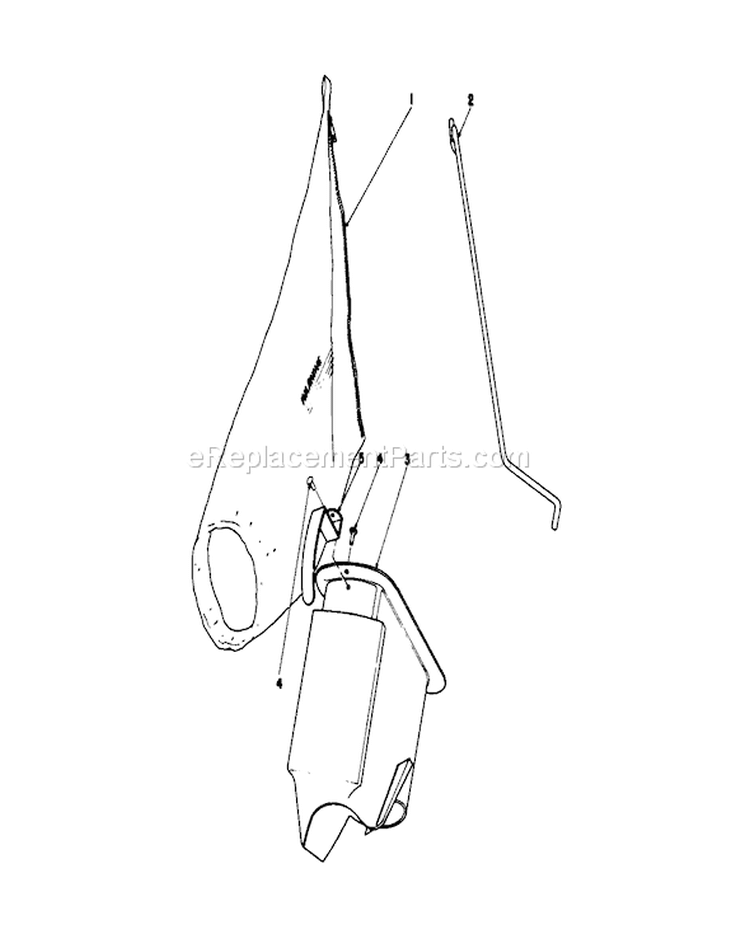 Bagging Kit No. 27-7820 Diagram and Parts List for 16106 7000001-7999999 - 1977 Toro Lawn Mower