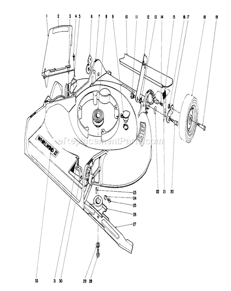 Page L Diagram and Parts List for 16106 7000001-7999999 - 1977 Toro Lawn Mower