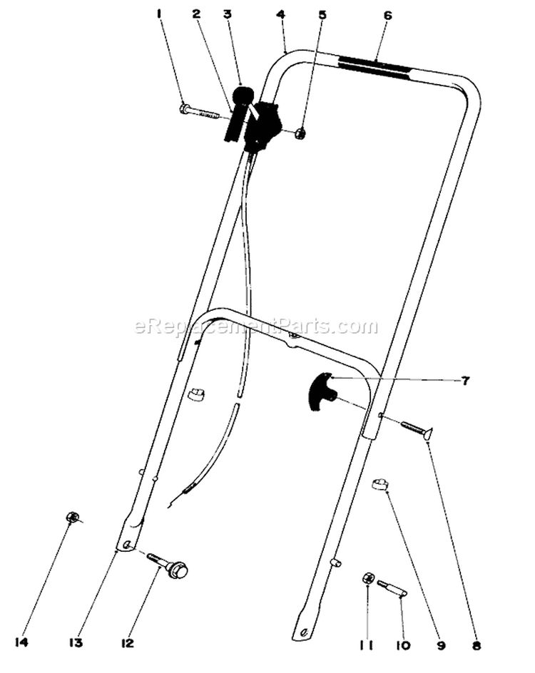 Page K Diagram and Parts List for 16009 9000001-9999999 - 1979 Toro Lawn Mower
