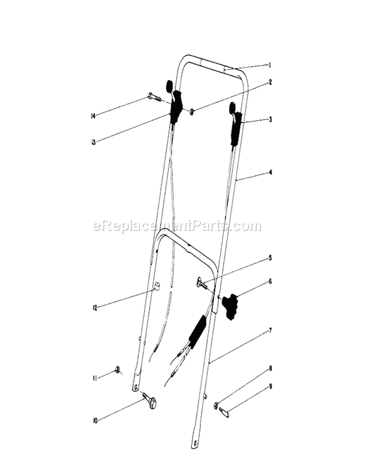 Page I Diagram and Parts List for 16077 1000001-1999999 - 1981 Toro Lawn Mower