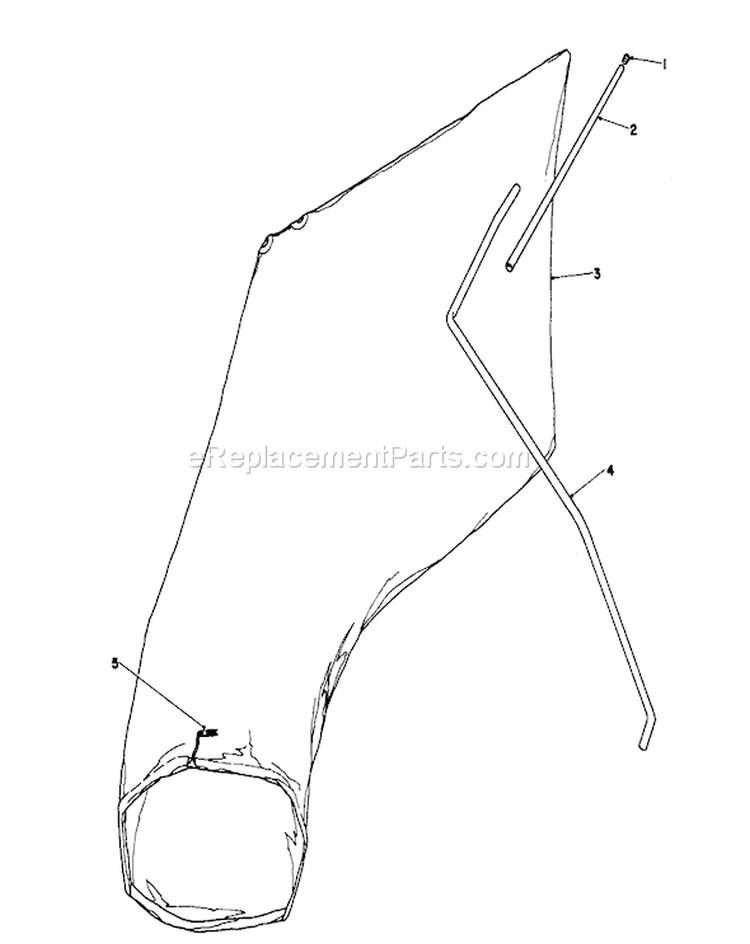 Giant Bagging Kit Diagram and Parts List for 16297 2000001-2999999 - 1982 Toro Lawn Mower