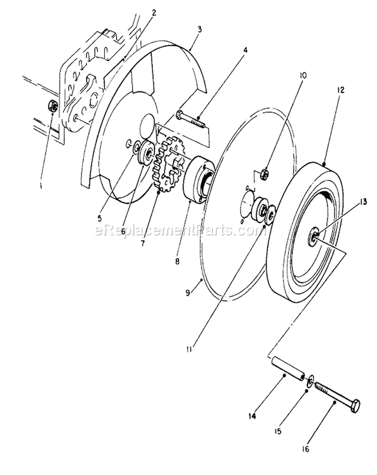 Edger Kit No. 59125 Diagram and Parts List for 16297 4000001-4999999 - 1984 Toro Lawn Mower