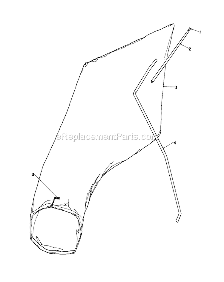 Giant Bagging Kit Diagram and Parts List for 16299C 6000001-6999999 - 1986 Toro Lawn Mower