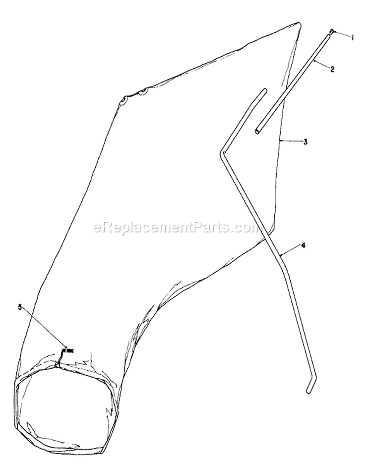 Giant Bagging Kit Diagram and Parts List for 16299 4000001-4999999 - 1984 Toro Lawn Mower