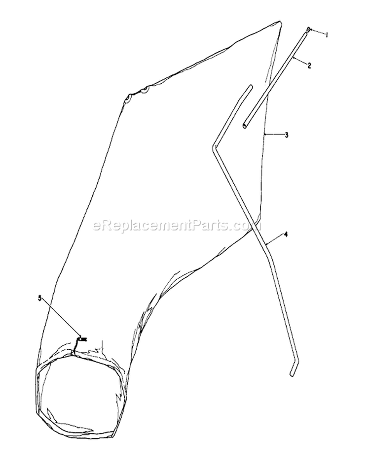 Giant Bagging Kit Diagram and Parts List for 16299 5000001-5999999 - 1985 Toro Lawn Mower