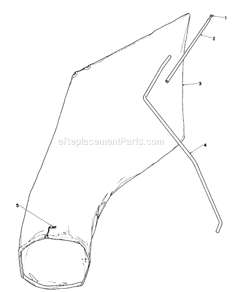 Giant Bagging Kit Diagram and Parts List for 16310 2000001-2999999 - 1982 Toro Lawn Mower