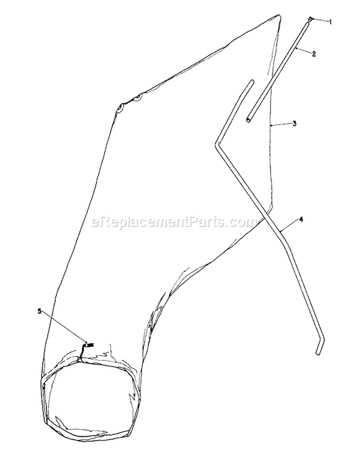 Giant Bagging Kit Diagram and Parts List for 16310 9000001-9999999 - 1979 Toro Lawn Mower