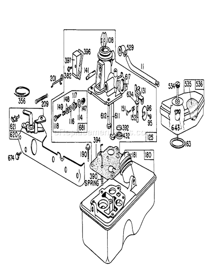 Page D Diagram and Parts List for 16310 9000001-9999999 - 1979 Toro Lawn Mower