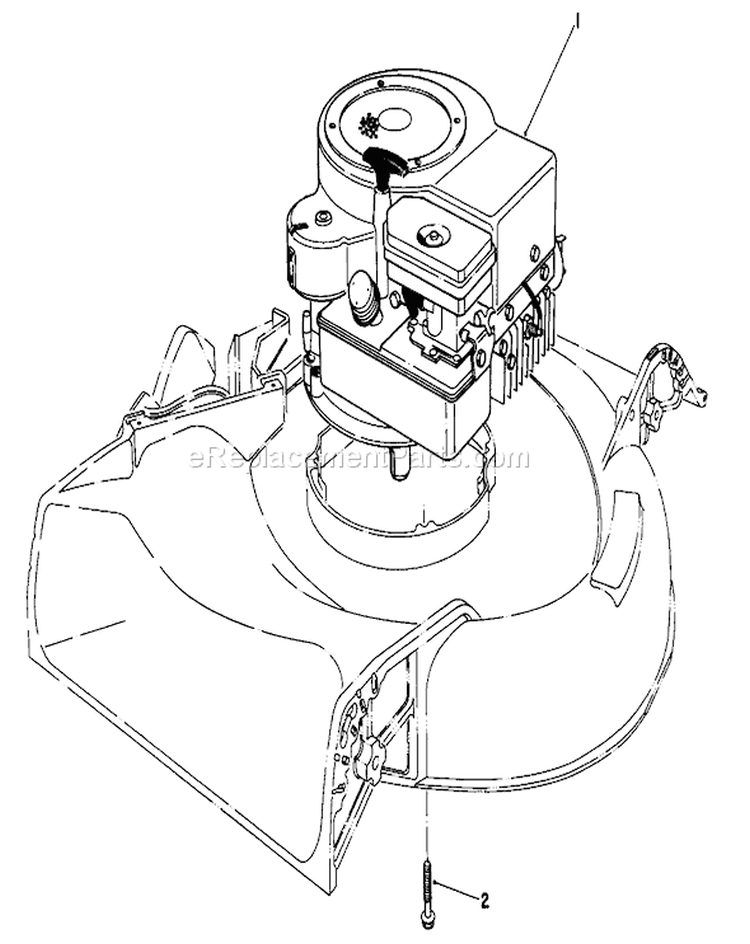 Engine Assembly Diagram and Parts List for 16330 3000001-3999999 - 1983 Toro Lawn Mower