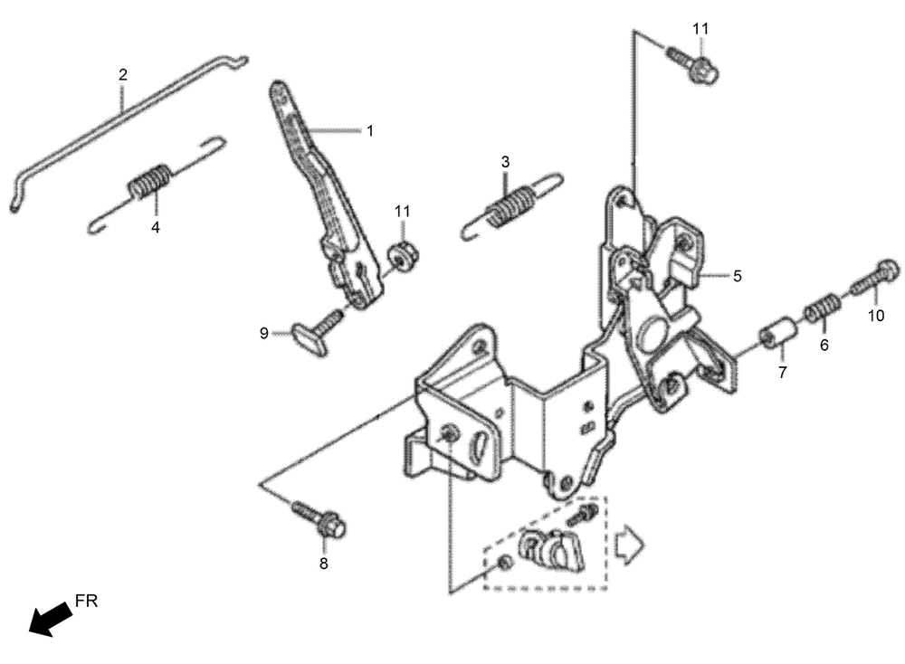 Control Assembly Diagram and Parts List for 2600 313000001 - 313999999 Toro Lawn Tractor Accessories