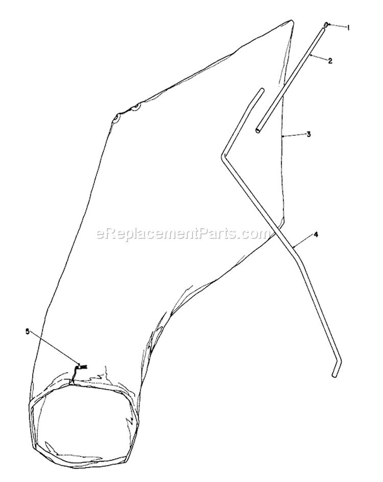 Giant Bagging Kit Diagram and Parts List for 16380 9000001-9999999 - 1979 Toro Lawn Mower