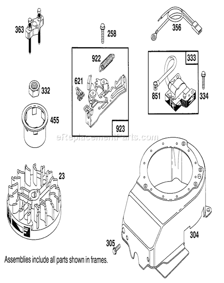 Page F Diagram and Parts List for 16400 4900001-4999999 - 1994 Toro Lawn Mower