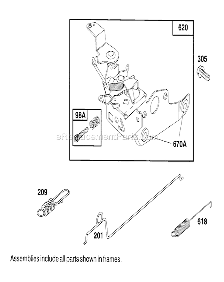 Page E Diagram and Parts List for 16401 4900001-4999999 - 1994 Toro Lawn Mower