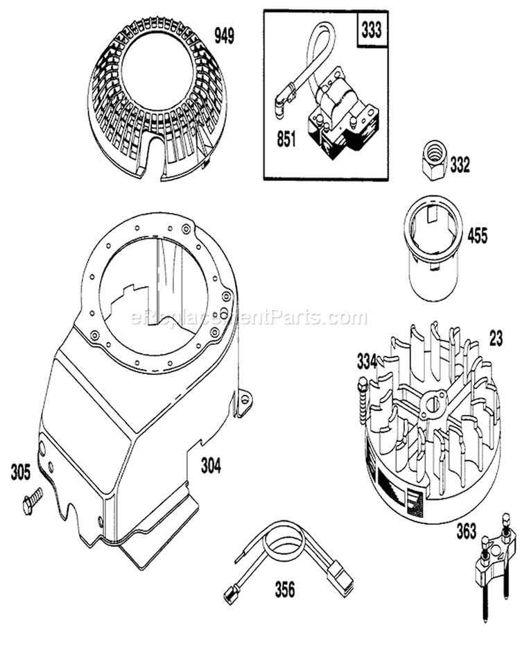Page H Diagram and Parts List for 16401 7900001-7999999 - 1997 Toro Lawn Mower