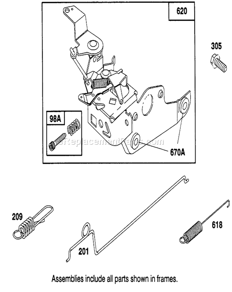 Page F Diagram and Parts List for 16402 1000001-1999999 - 1991 Toro Lawn Mower