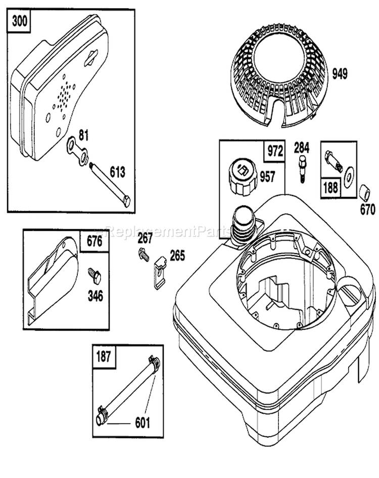 Page I Diagram and Parts List for 16403 1000001-1999999 - 1991 Toro Lawn Mower
