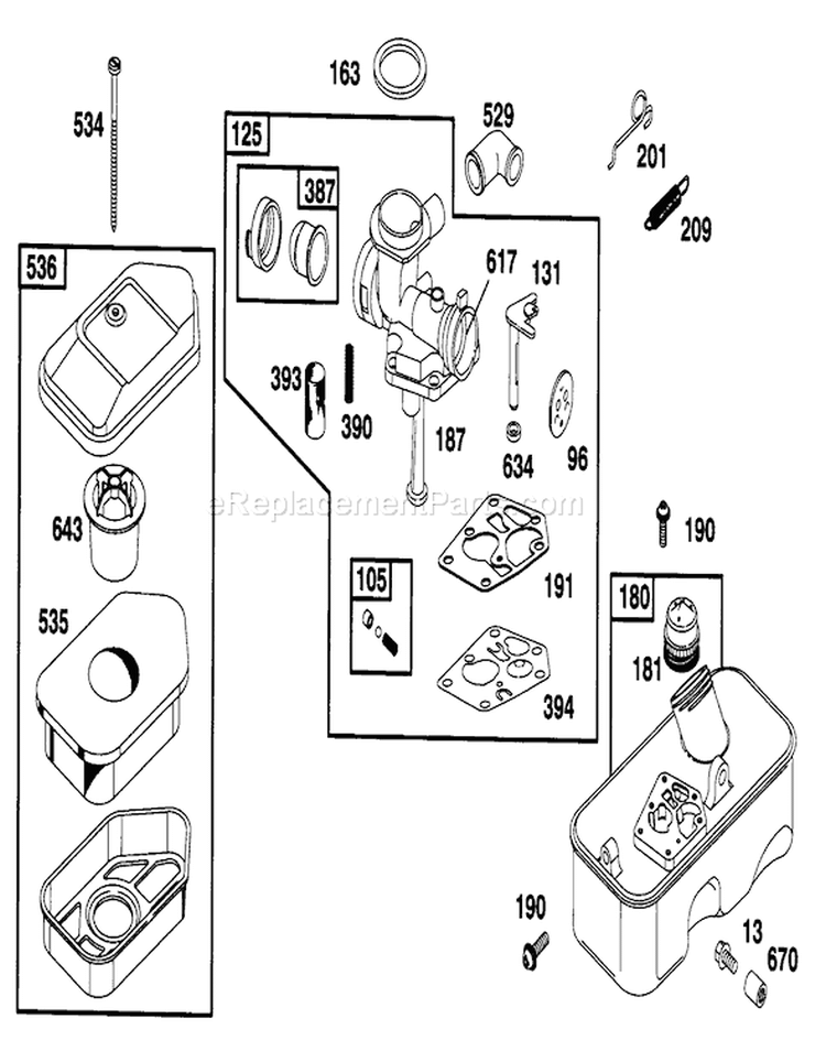 Page E Diagram and Parts List for 16411 3900001-3999999 - 1993 Toro Lawn Mower