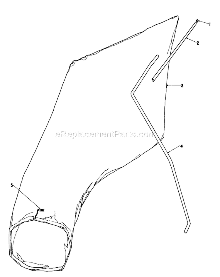 Giant Bagging Kit Diagram and Parts List for 16570 3000001-3999999 - 1983 Toro Lawn Mower
