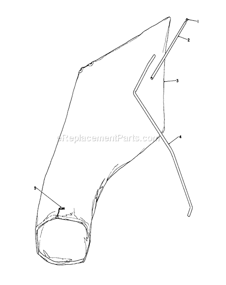 Giant Bagging Kit Diagram and Parts List for 16575C 8000001-8999999 - 1988 Toro Lawn Mower