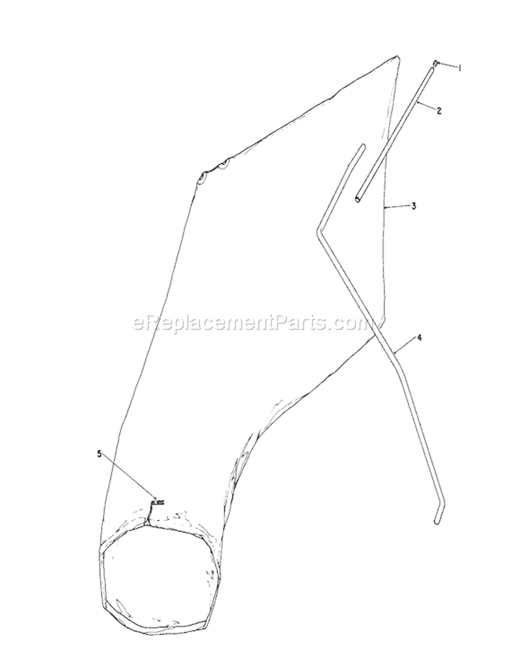 Giant Bagging Kit Diagram and Parts List for 16575 0000001-0999999 - 1990 Toro Lawn Mower