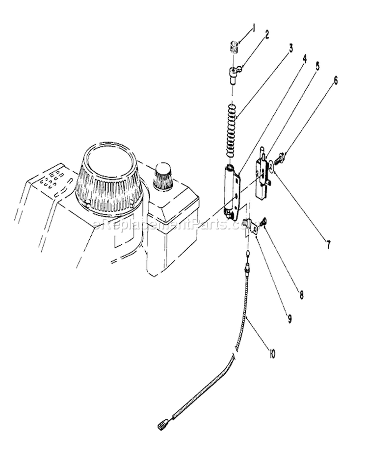 Brake Assembly Diagram and Parts List for 16580 3000001-3999999 - 1983 Toro Lawn Mower