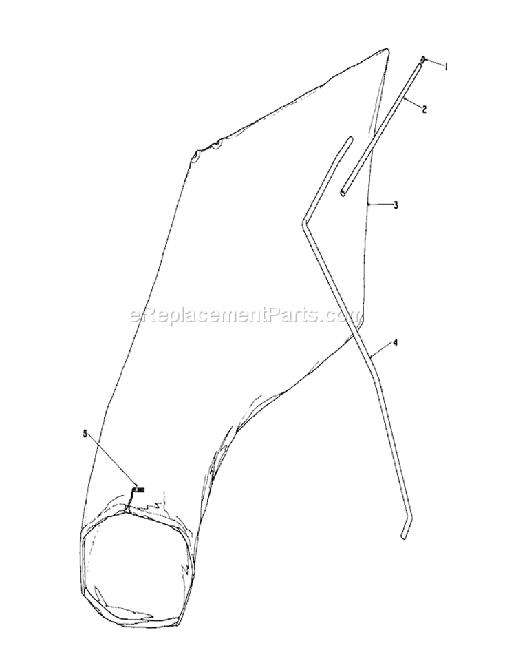 Giant Bagging Kit Diagram and Parts List for 16580 4000001-4999999 - 1984 Toro Lawn Mower