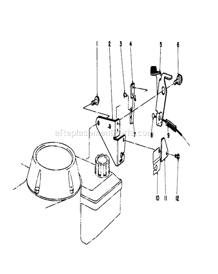 Brake Assembly Diagram and Parts List for 16585C 8000001-8999999 - 1988 Toro Lawn Mower