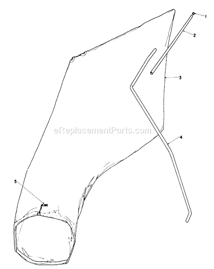 Giant Bagging Kit Diagram and Parts List for 16585 6000001-6999999 - 1986 Toro Lawn Mower