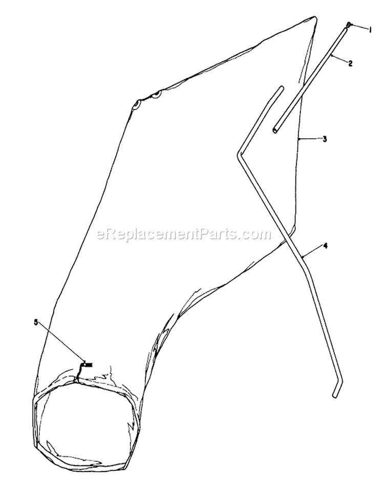 Giant Bagging Kit Diagram and Parts List for 16585 7000001-7999999 - 1987 Toro Lawn Mower