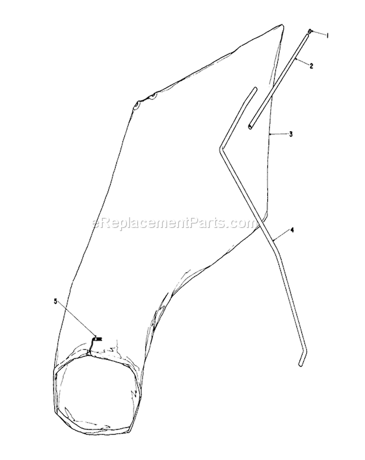 Giant Bagging Kit Diagram and Parts List for 16585 8000001-8004251 - 1988 Toro Lawn Mower