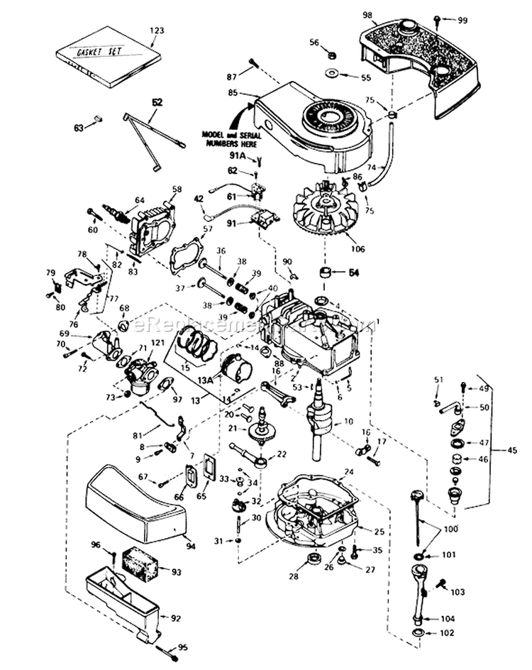 Page D Diagram and Parts List for 16770 3000001-3999999 - 1983 Toro Lawn Mower