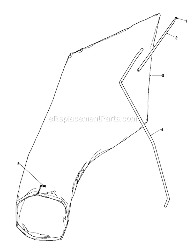 Giant Bagging Kit Diagram and Parts List for 16770 3000001-3999999 - 1983 Toro Lawn Mower